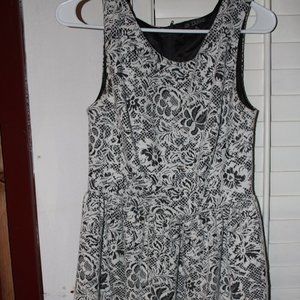 Black and White classy cocktail dress